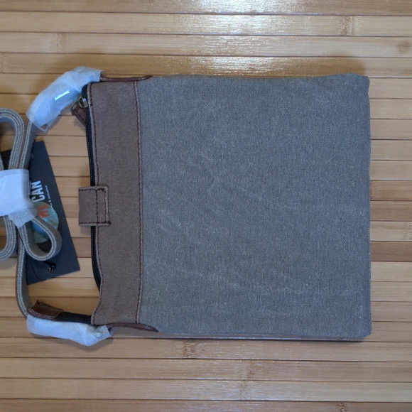 Mona B Canvas Intermix Crossbody Purse Bag, NEW - Picture 3 of 4